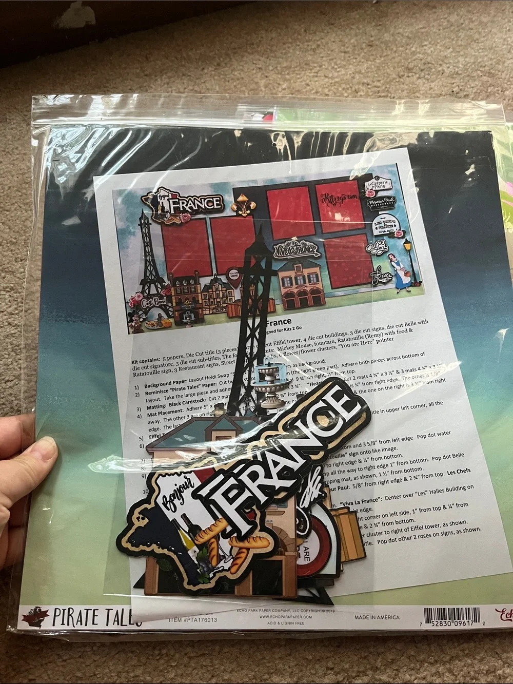 Unopened new scrapbook layouts